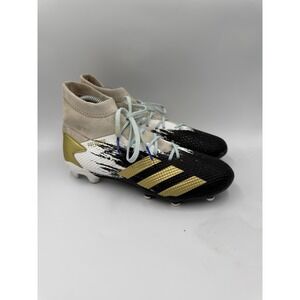 Adidas Predator 20.3 Soccer Cleats Size 6.5 Mens White Black Gold